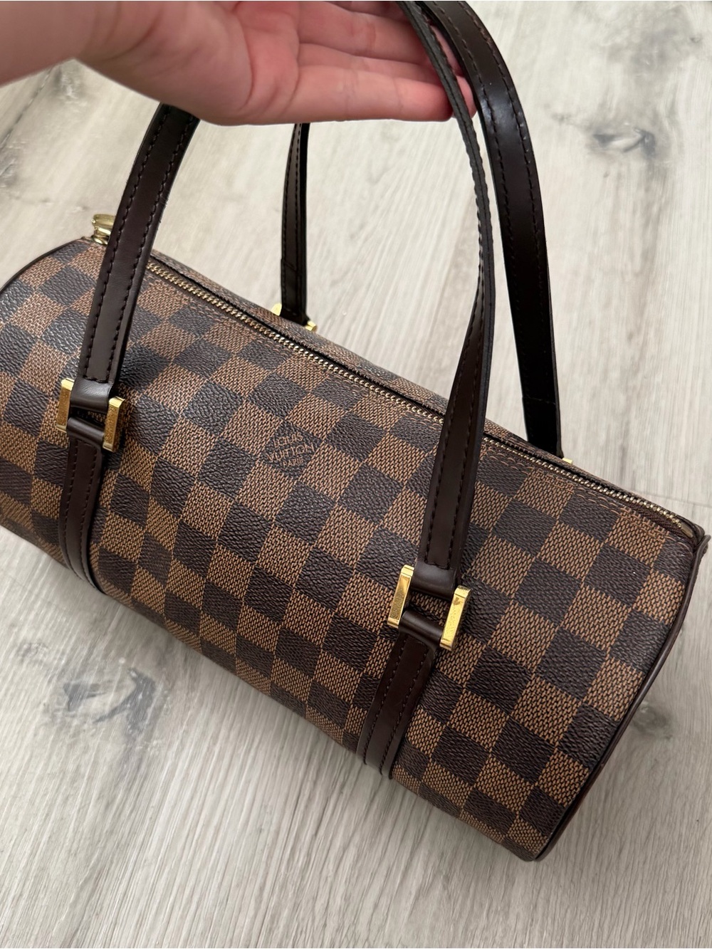 Louis Vuitton Damier Ebene Papillon 26 Brown Tote